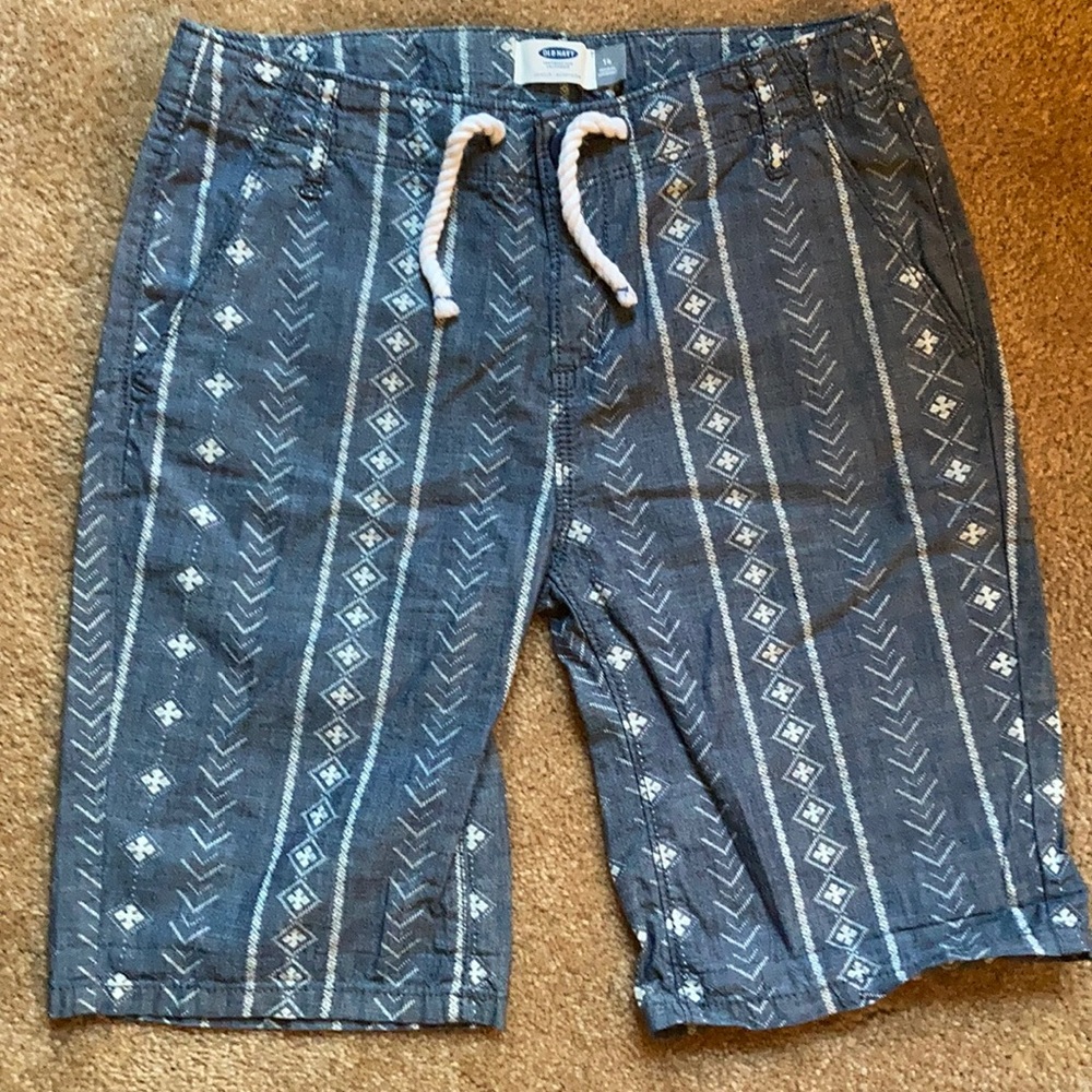 Old Navy 100% cotton denim printed Bermuda shorts